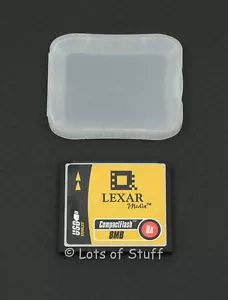 Lexar Media 8MB CompactFlash 8X CF Card Tested With Case - Picture 1 of 3