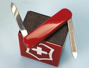 victorinox taschenmesser sammlermesser rot vintage werbung - new old stock 60er - Bild 1 von 4