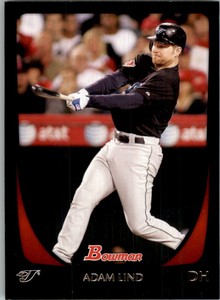 2011 Bowman Toronto Blue Jays Baseball Card #180 Adam Lind