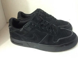 Nike Air Low Black On Black Suede US 10 Men's - Picture 1 of 10