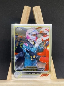 2022 Topps Formula 1 Chrome Base #177 Sebastian Vettel Aston Martin - Picture 1 of 2