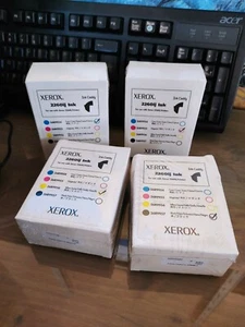 4 PEZZI XEROX CYAN MAGENTA YELLOW BLACK 50ml INK CADDY for XEROX 2260ij PRINTERS - Picture 1 of 4