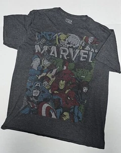 Marvel Comics Avengers Graphic Print T Shirt Men’s XL Gray Cotton - Picture 1 of 1