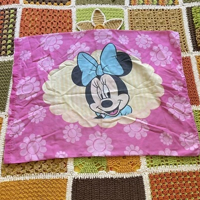 Funda de Almohada Disney Minnie Mouse Pato Margarita Flor Rosa Vintage Doble Cara Foto 1 de 2