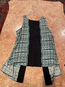 100% silk open back Parker blouse size M - Picture 1 of 6