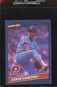 1986 LEAF #117 STEVE CARLTON HOF PHILADELPHIA PHILLIES