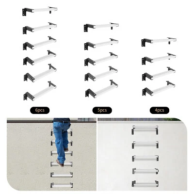 Escalera montada en la pared, escalera de salida de pozo de ventana, escalera ajustable apta para seguridad en el hogar Foto 1 de 4