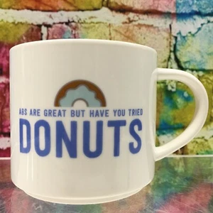 ABS SON GENIALES PERO HAS PROBADO DONUTS Taza de café Taza Ejercicio Grasa Dieta Policía - Imagen 1 de 12