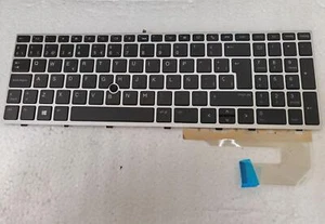 Spanish Keyboard for HP Elitebook 850 G5 855 G5 750 G5 755 G5 zbook 15u G5 - Picture 1 of 2