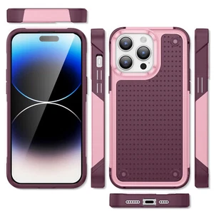 Für iPhone 16 Pro Max 15 14 13 12 Stoßfest Robust Hart Displayschutz Hülle - Bild 1 von 56