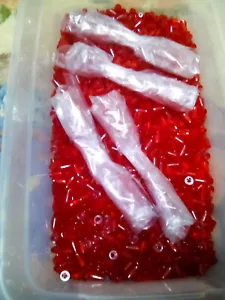 Lego Cono Trans-Rojo 1X1 con Ranura Superior 50 Piezas Lote a Granel NUEVO - Imagen 1 de 1