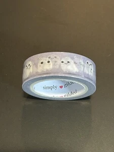 New Simply Gilded Ghosts Halloween holiday washi tape 15 mm B - Picture 1 of 2