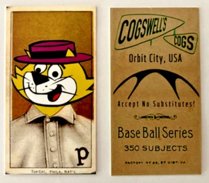 T206 Top Cat 2-Sided T206 Tobacco Parody Card | Mickey Doolin - Picture 1 of 1