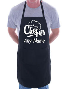  Personalised Apron Chef Your Text Here Any Words BBQ Baking Cooking