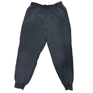 Calvin Klein Black Joggers Size Medium Elastic Waistband Ribbed Cuffs Soft Pants - Picture 1 of 7