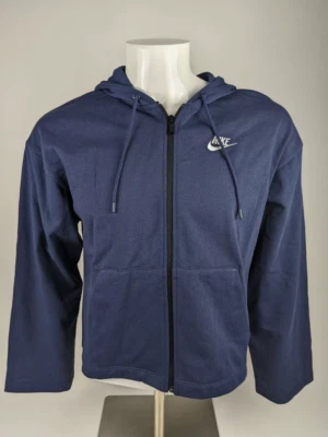 Sudadera con capucha cremallera completa Nike para mujer talla MEDIANA azul marino DN4943 410 Foto 1 de 4