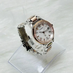 CITIZEN xC EC1165-51W Sakura Pink Happy Flight Solar Radio Women's Watch Elegant - Picture 1 of 6
