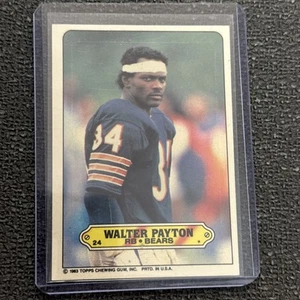 1983 Topps Sticker Set-Break # 24 Walter Payton quasi nuovo-MT OR BETTER *GMCARDS* - Foto 1 di 2