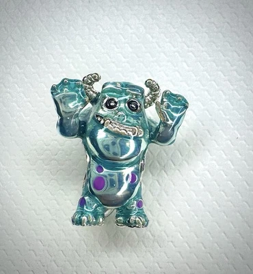 Authentic Pandora Charm Disney Pixar Sulley Charm 792031C01 w/Disney Pandora Box - Image 1 of 4