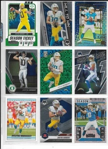 RIESIGES JUSTIN HERBERT 55 KARTEN 45 VERSCHIEDENE LOT LA LADEGERÄTE - Bild 1 von 1