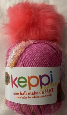 Lion Brand Keppi Yarn~ROSE GARDEN~Hat Kit NEW - Image 1 of 4