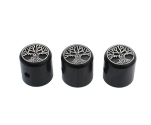 Guitar Knobs with 6mm Dia. Shaft Pots - Ebony Tone and Volume Control Potenti... - Picture 1 of 3
