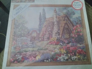 NUEVO Kit de punto de cruz cosibles de colección Dimensiones casa de campo 10" x 8" - Imagen 1 de 3