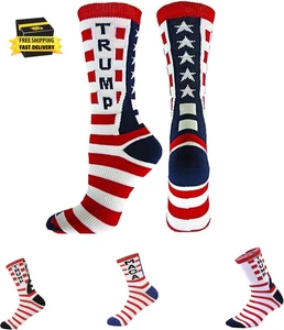 Trump Funny Socks - Novelty President 2024 Merchandise Gift for Men & Women ⭐️⭐️ - Picture 1 of 4