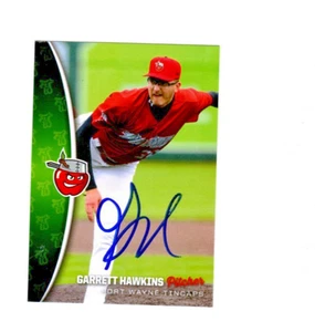 Tarjeta de béisbol firmada por Garrett Hawkins 2025 Fort Wayne Tincaps autógrafo b - Imagen 1 de 2