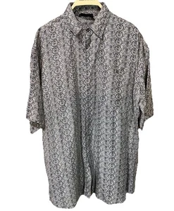 Vintage 90’s Colore Italia Silk Shirt Geo Abstract Pattern Button Up Art Men’s L - Bild 1 von 8