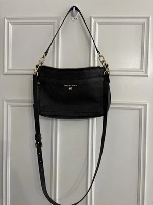 Michael Kors Peyton Crossbody Bag - Black Gold Furniture VGC - Image 1 of 4
