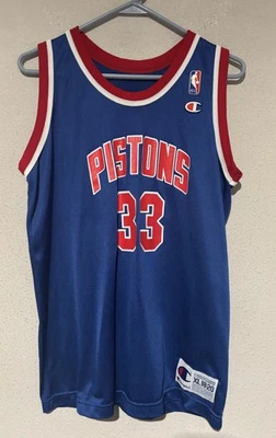 Camiseta De Colección Champion Grant Hill Niños XL Azul Detroit Pistons EE. UU. NBA 90s Gg11 Foto 1 de 4