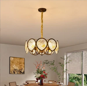 5-Lights Luxury Retro Chandelier Light LED Pandant Lamp Indoor Ceiling Fixtures - Picture 1 of 8