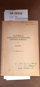 Meyer Das Problem der Verkehrssprachen von Tropisch-Afrika insbesondere von K.. - Bild 1 von 1