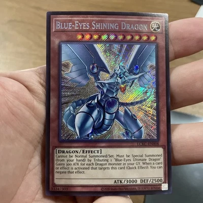 Blue-Eyes Shining Dragon LCKC-EN008 Unlimited Secret Rare NM! +Bonus FREESHIP! - Image 1 of 4
