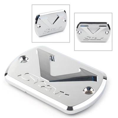 Cubierta de depósito de tapa de líquido de frenos delantero para Yamaha V Star XVS 650/950/1100 Foto 1 de 4