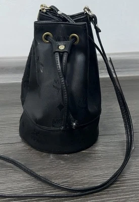 MCM Munchen Small Mini Drawstring Bucket Bag Shoulder Monogram - Image 1 of 4