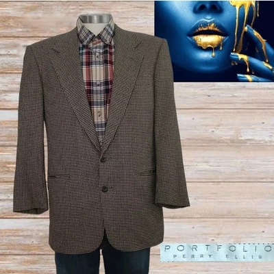 Perry Ellis Portfolio Men's Sport Coat Blazer Two Button  Size 38S - Image 1 of 4