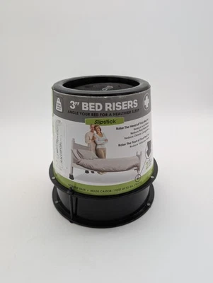 Elevadores de cama inclinada Slipstick CB676 3 pulgadas para reflujo ácido, dolor y respiración... Foto 1 de 4