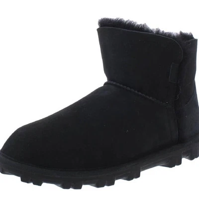 nuevas botas cortas de piel de oveja negras talla 11 Foto 1 de 4