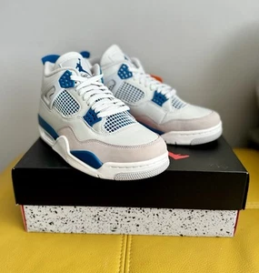 🔥Nuevo Nike Air Jordan 4 Retro Entrenadores Industrial Azul Reino Unido 8.5 EE. UU. 9.5🔥 - Imagen 1 de 10