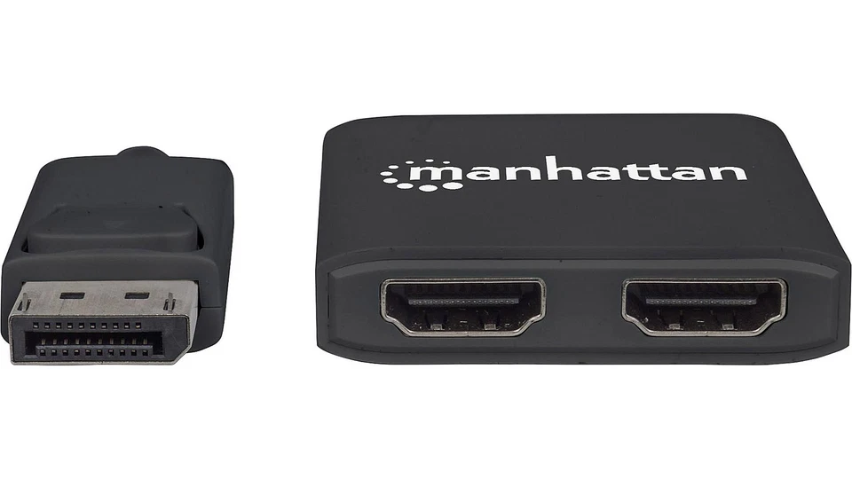 Manhattan 152716 2 Port DisplayPort-Splitter 3810x2160 Pixel Verteiler Split767 - Bild 1 von 1