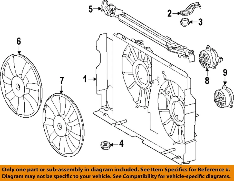 Soporte de soporte de cubierta de ventilador de refrigeración Toyota OEM 13-21 NX200t 1653326070 Foto 1 de 1
