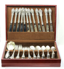 Vintage Lunt Eloquence Sterling Silver Service For 12 Serving & Extra Teaspoons