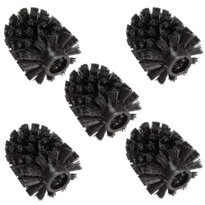 WENKO 5er WC Bürstenkopf Ersatzbürstenkopf Ø 7,5 cm schwarz Ersatzbürste Bürste - Bild 1 von 4
