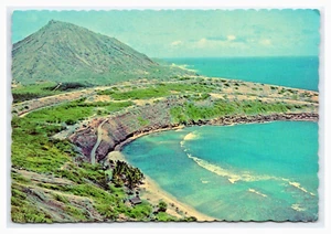 HAWAII Oahu ~ HANAUMA BAY AERIAL ~ Birds eye UNPOSTED - Picture 1 of 2