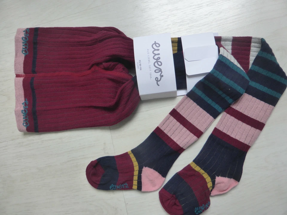 ewers Strumpfhose, marine, rostrot, gelb, grün, etc. mit leichter Rippe.  NEU!!! - Bild 1 von 2