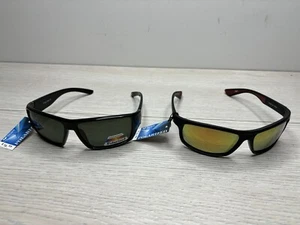 West Coast Polarized Sunglasses Black 2 Pair POL3193 & POL3175 - NEW With Tags - Picture 1 of 17