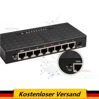 8-Fach RJ45 Splitter Verteiler Netzwerk Patch LAN Internet Kabel zum Einbau - Bild 1 von 4