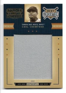 Maglietta jumbo Carl Crawford 2005 Prime Patches Next Generation #NG-13 #05/12 - Foto 1 di 2